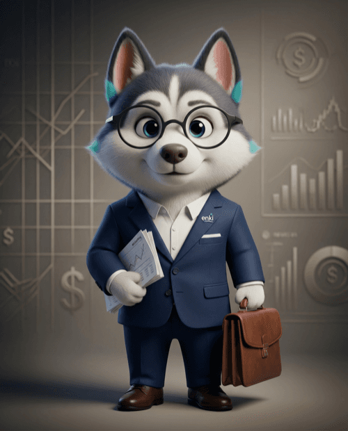 Giga en traje empresarial